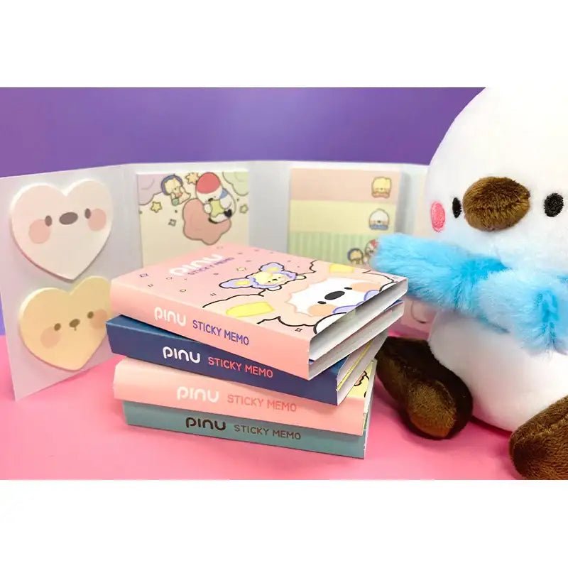 Pinu - 4-layer Sticky Memo (Random) - Soone Content - Stationery & Office Supplies - Harumio