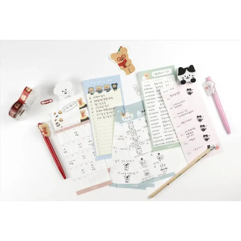 Teteum - Long Memo Pad 2 - Teteum - Stationery - Harumio