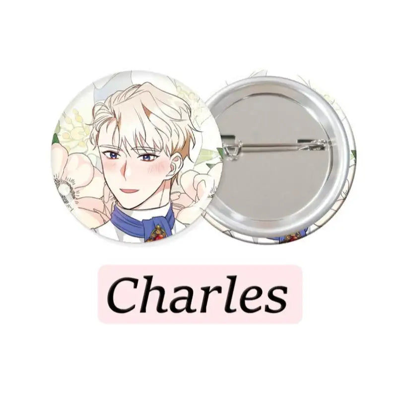 Can't Go Too Far With the Unrelenting Duke - Round Pin Button Set - Webtoon Shop - Pin Buttons - Harumio