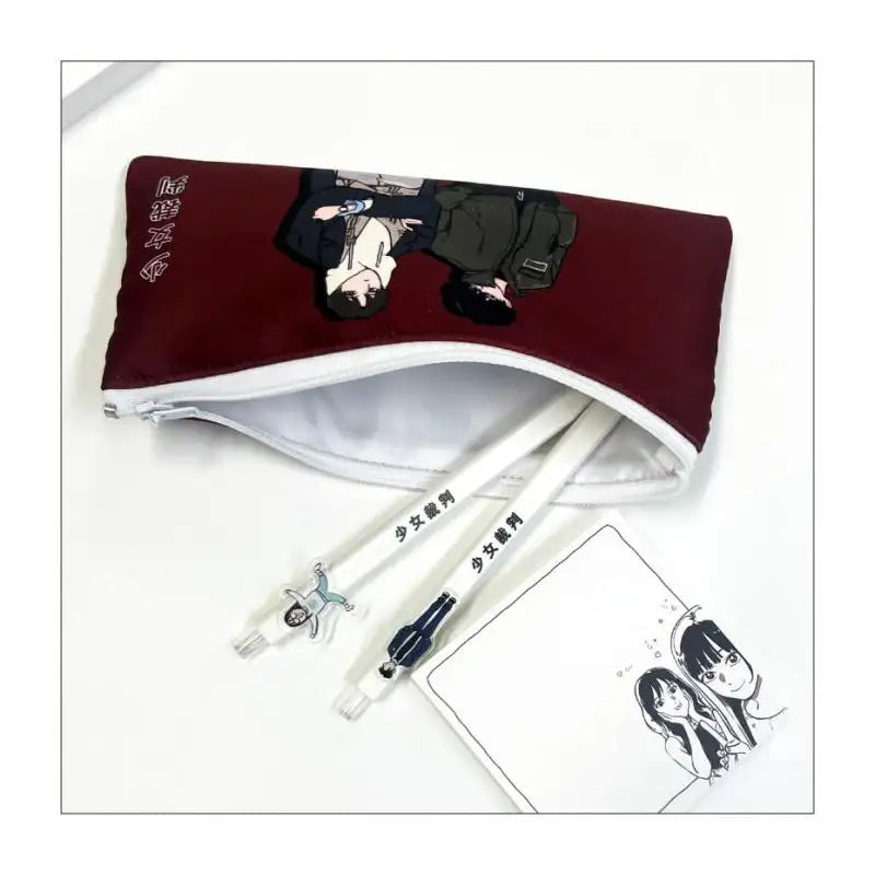 Girl's Trial - Suede Pencil Case - ARTRANK - Pencil Case - Harumio