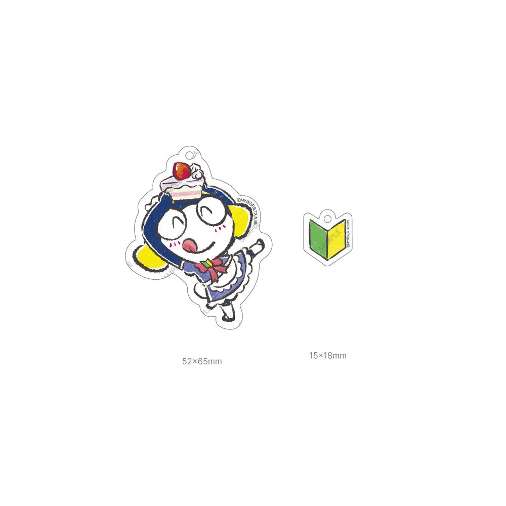 Keroro Gunsou - Cafe New Illustration Acrylic Keyring (Maid ver.)