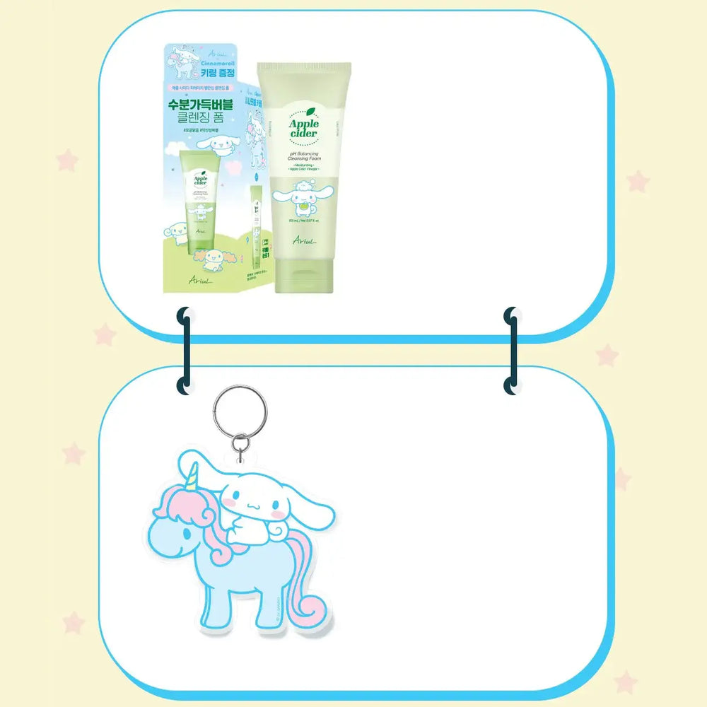 Ariul x Cinnamoroll - Apple Cider pH Balancing Cleansing Foam - Ariul x Cinnamoroll - Facial Cleansers - Harumio
