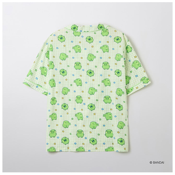 SPAO x Tamagotchi - Short Sleeve Pajamas Set (Green) - SPAO - Pajamas - Harumio