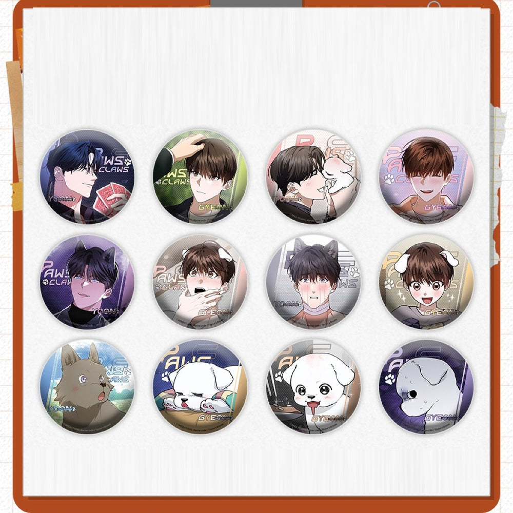 COMI PLUS x GANYMEDES x Toyou's Dream - Paws & Claws Can Badge