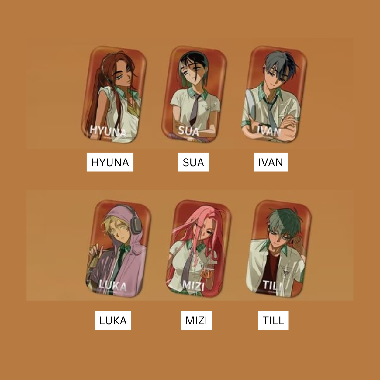 Alien Stage Zombie Stage: Fading Youth - Square Badges
