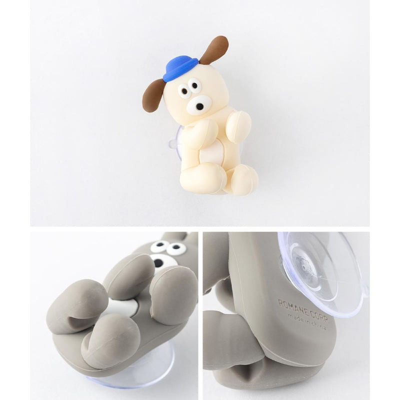 Romane - Brunch Brother Bunny & Puppy Silicone Toothbrush Holder
