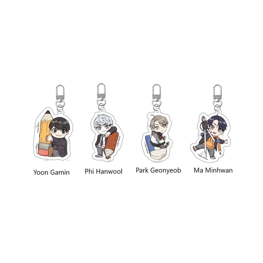 Study Group x Mofun - Acrylic Keyring Set - Study Group x Mofun - Acrylic Keyring - Harumio