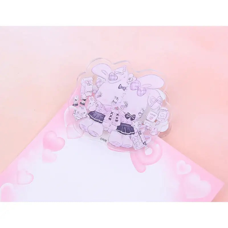Miffy_riri - Rabbit Friend Acrylic Clip - Webtoon Shop - Accessories - Harumio