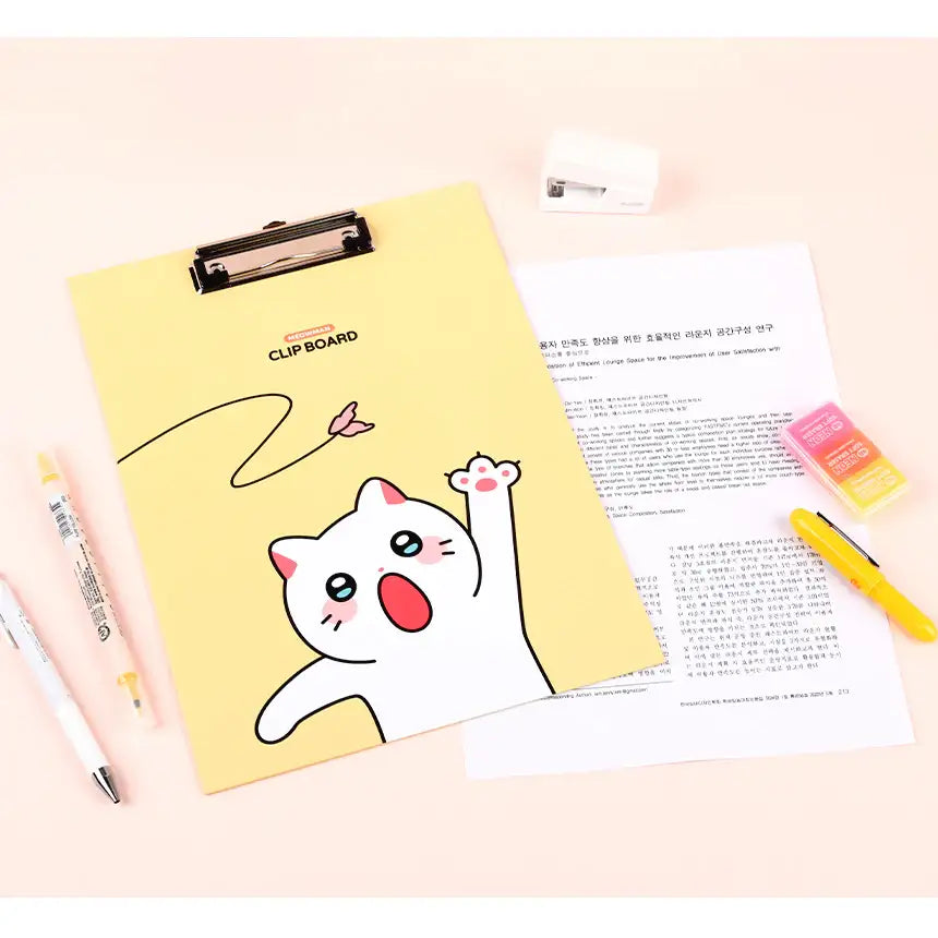 Meow Man - Clipboard - Webtoon Friends - Home & Living, Accessories - Harumio