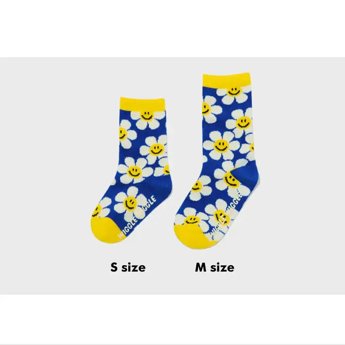 Wiggle Wiggle - Smile We Love Pattern Socks 3-Piece Set (Kids) - Wiggle Wiggle - Socks - Harumio