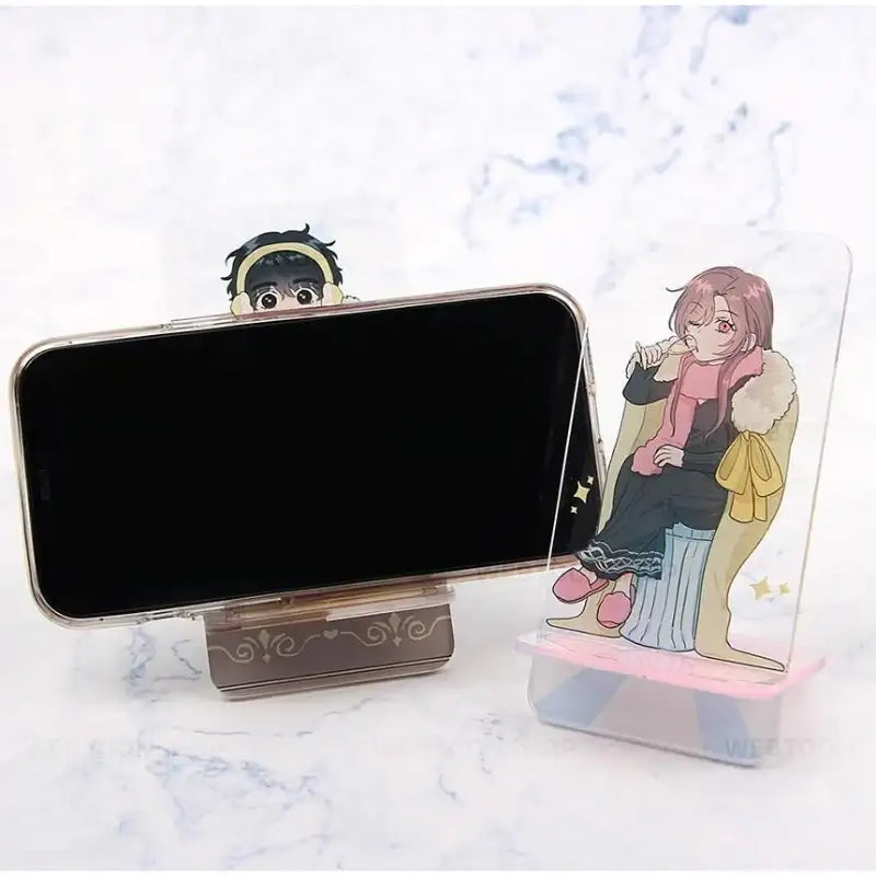 The Northern Duke Needs a Warm Hug - Acrylic Phone Holder - Webtoon Shop - Phone Stand - Harumio