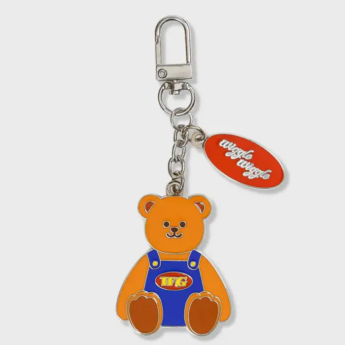 Wiggle Wiggle - Wiggle Bear Metal Charm Keyring - Wiggle Wiggle - Keyring - Harumio