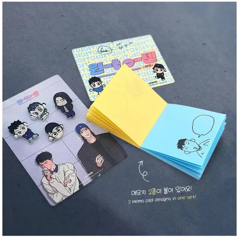 1to10 - Magnets Memo Pad Set - Lezhin - Accessories, Stationery - Harumio