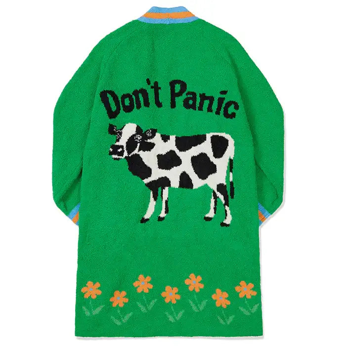 Wiggle Wiggle - Don't Panic Green Lounge Robe - Wiggle Wiggle - Home & Living, Accessories - Harumio