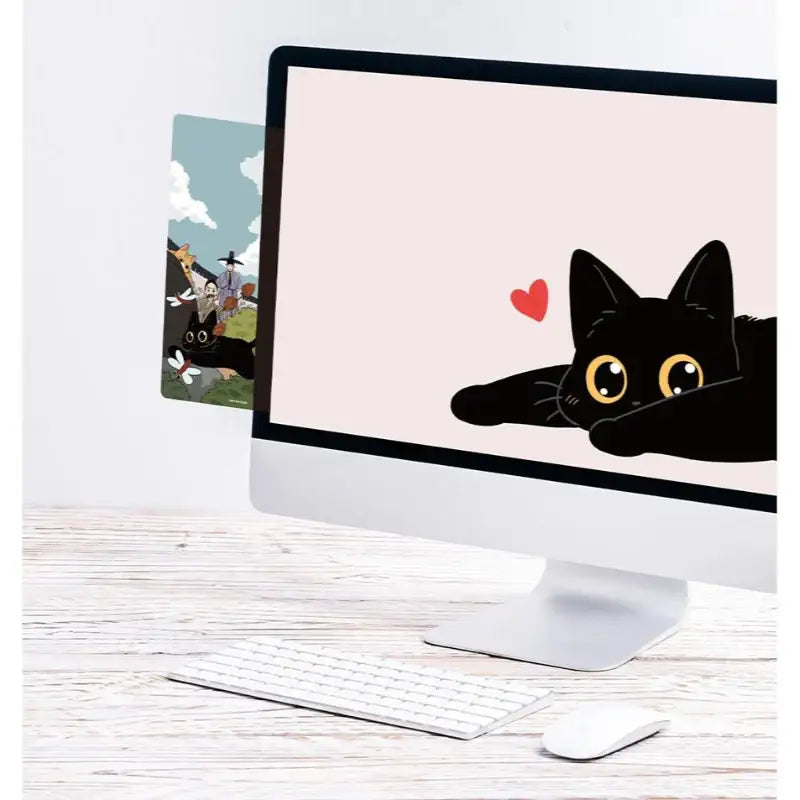 The Tale of Goldiluck, the Black Kitten - Acrylic Memo Board (Vertical) - Webtoon Shop - Monitor Memo Boards - Harumio