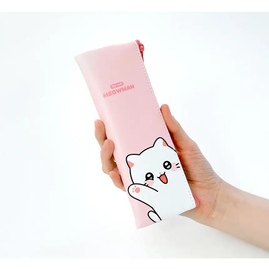 Meow Man - Rectangular Flat Pouch - Webtoon Friends - Home & Living, Accessories - Harumio