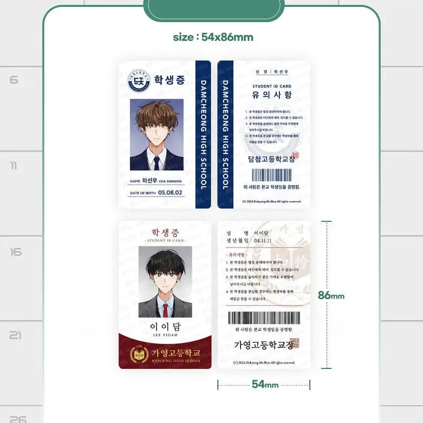 Newlywed Couple Special Selection - Test Taker Package - Mr. Blue - Photocard - Harumio
