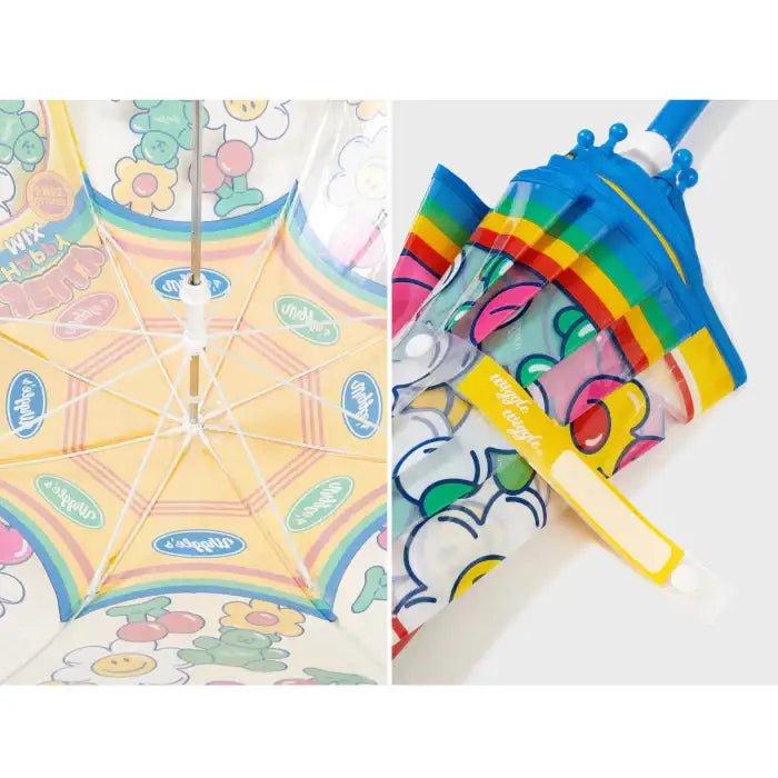 Wiggle Wiggle - Kids Transparent Umbrella - Wiggle Wiggle - Umbrella - Harumio