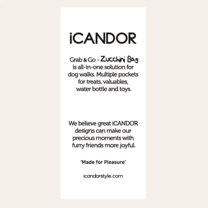 iCANDOR - Zucchini Bag