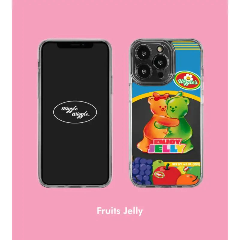 Wiggle Wiggle - Samsung Series Transparent Case & Big Griptok Set 3 - Wiggle Wiggle - Phone Case - Harumio