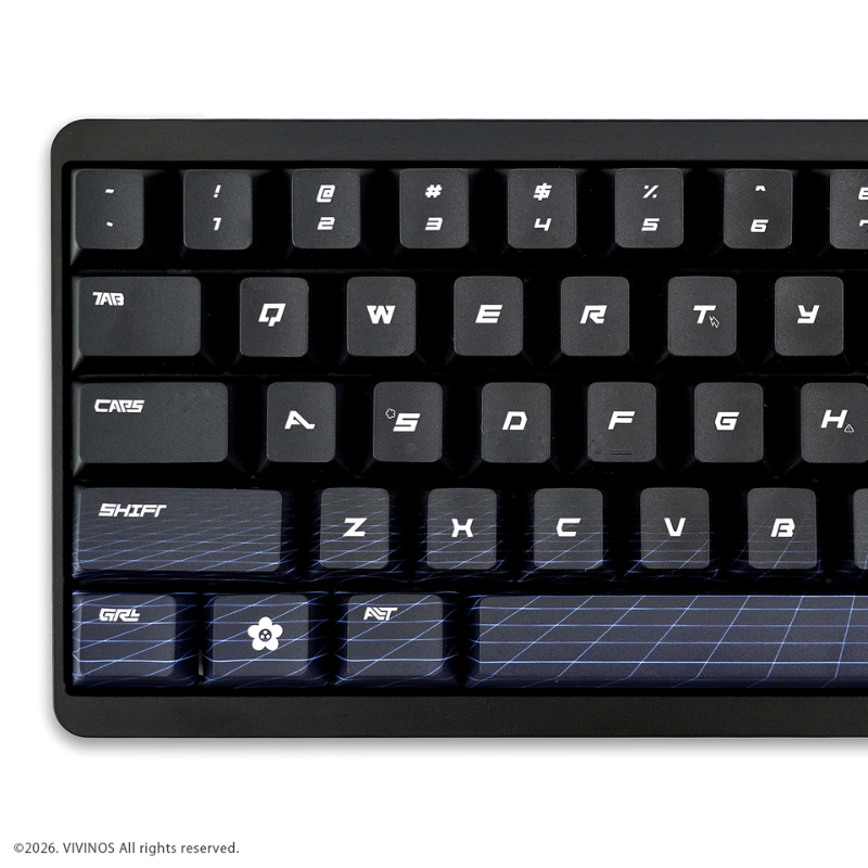 ALIEN STAGE × FUMOKORE Keyboard (VARMILO) English layout VARMILO × FUMOKORE Marble HE axis