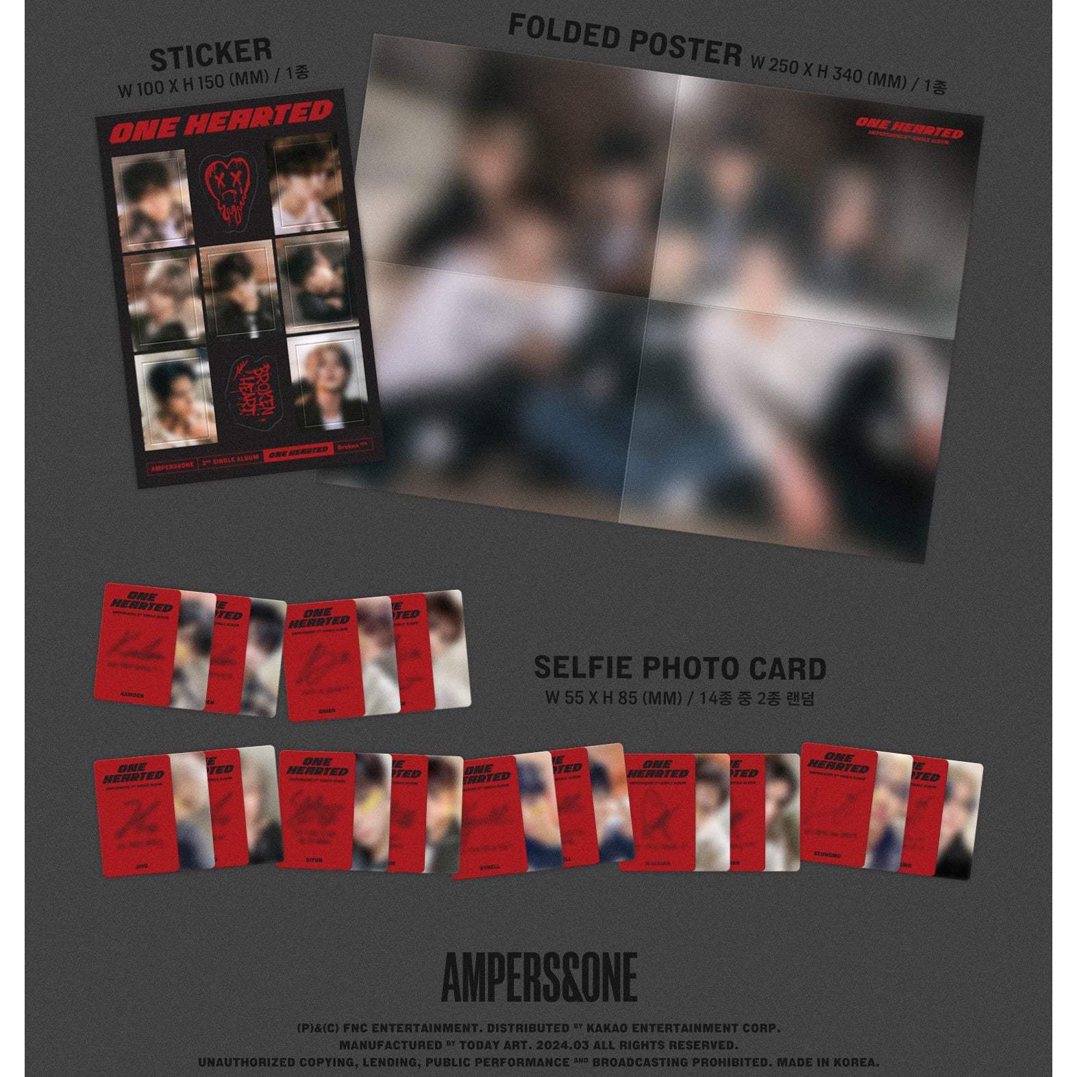 AMPERS&ONE - One Hearted : 2nd Single Album - FnC Entertainment - Album - Harumio