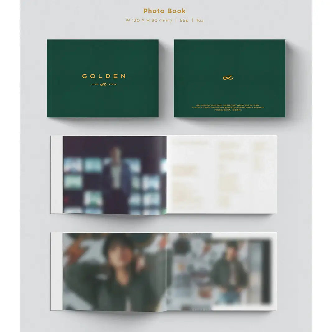 BTS Jung Kook - GOLDEN : 1st Solo Album (Photobook & Weverse Album Set) - BTS Jung Kook - Album - Harumio