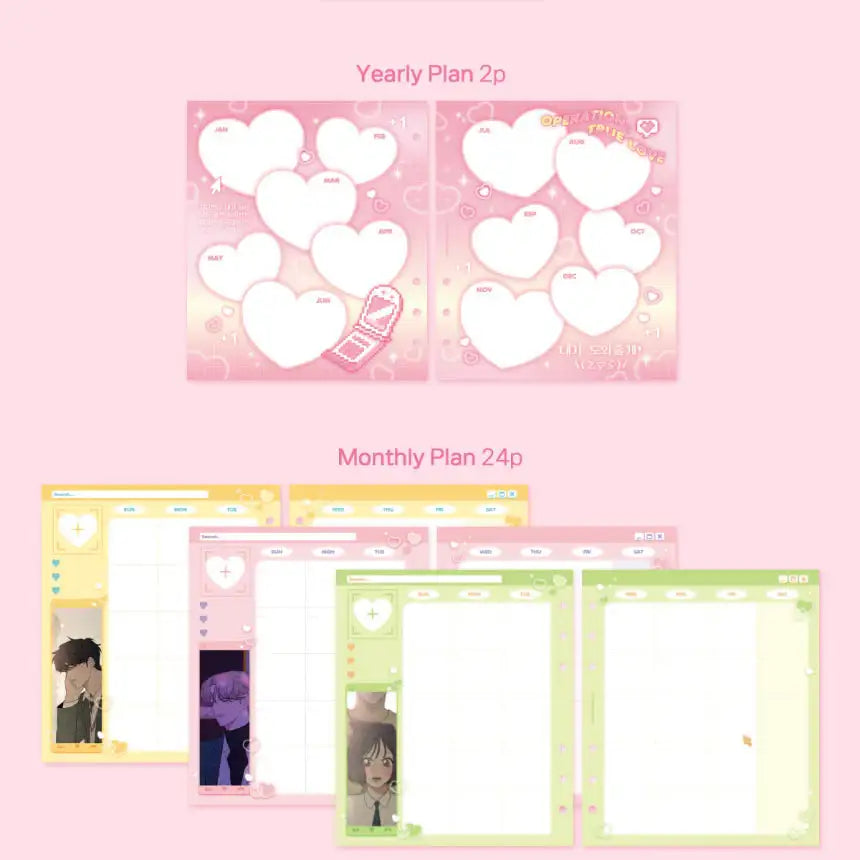 Operation: True Love - 6-Hole Diary Set - Operation: True Love - Home & Living, Accessories - Harumio