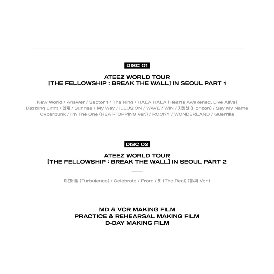 ATEEZ - The Fellowship : Break The Wall In Seoul (DVD)