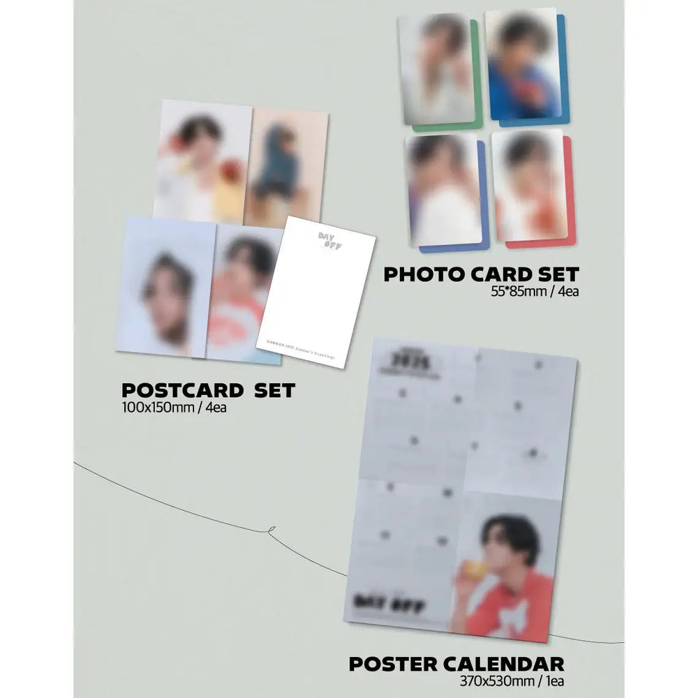 RO WOON - 2025 Season's Greetings (DAY OFF) - FNC Entertainment - Merchandise - Harumio