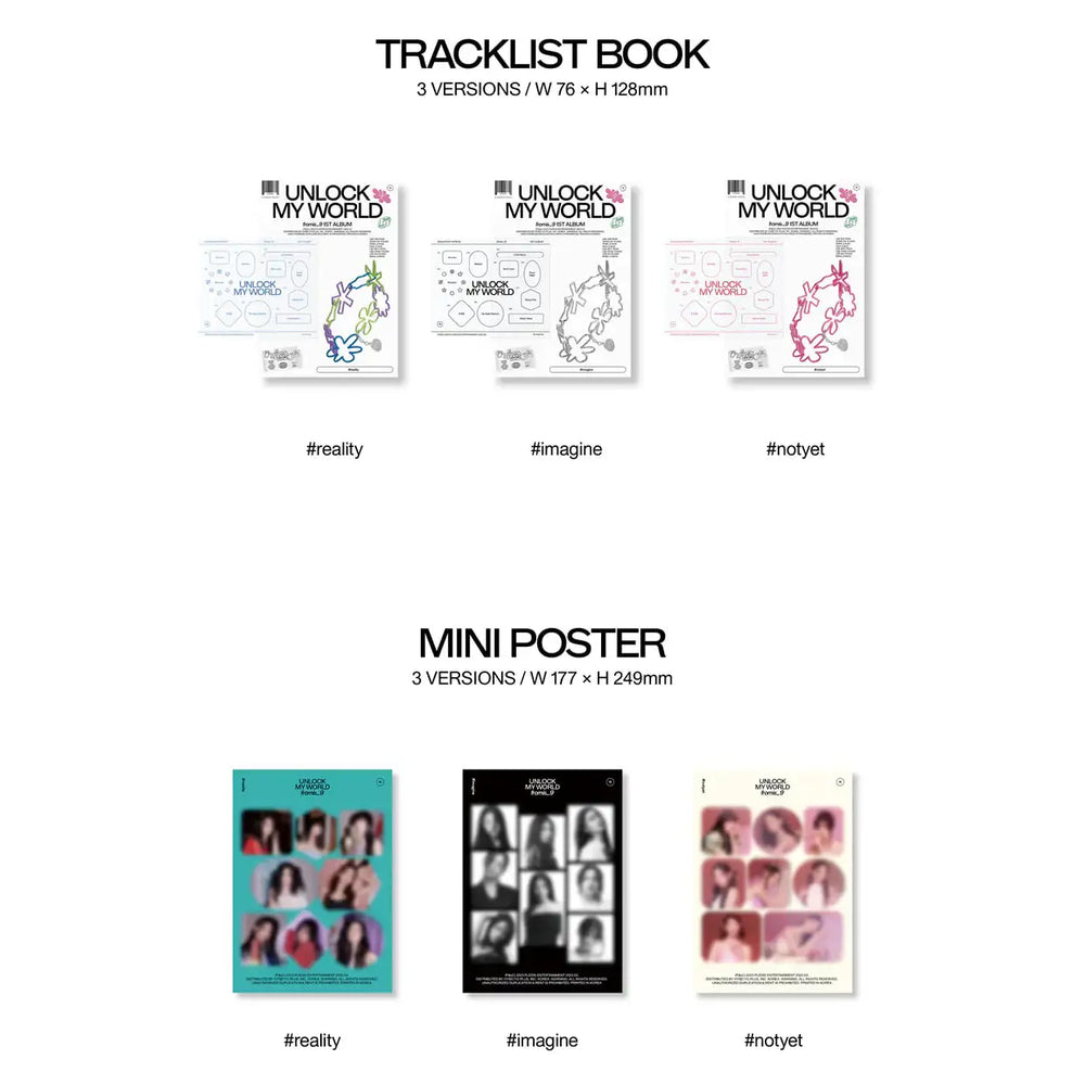 Fromis_9 - Unlock My World : 1st Album - Fromis_9 - Album - Harumio