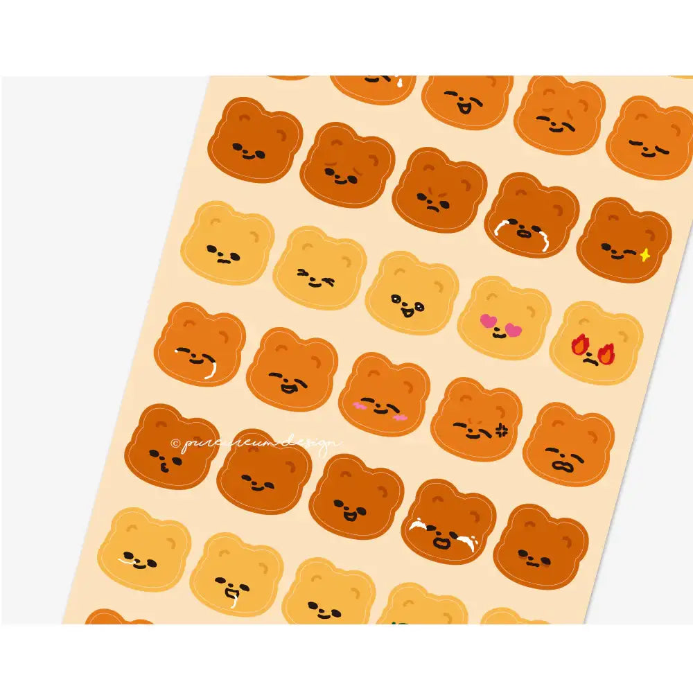 Pureureum Design - Cupid Bear Face Sticker - Pureureum Design - Home & Living, Accessories - Harumio