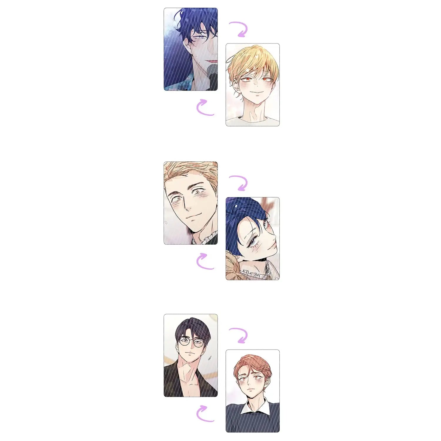 Love Is An Illusion! - Lenticular photo card SET - Toon!que - Merchandise - Harumio