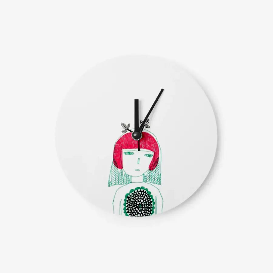 Sadhaart - A Little Gloomy Day Chromalux Round Clock - Marpple Shop - Clock - Harumio