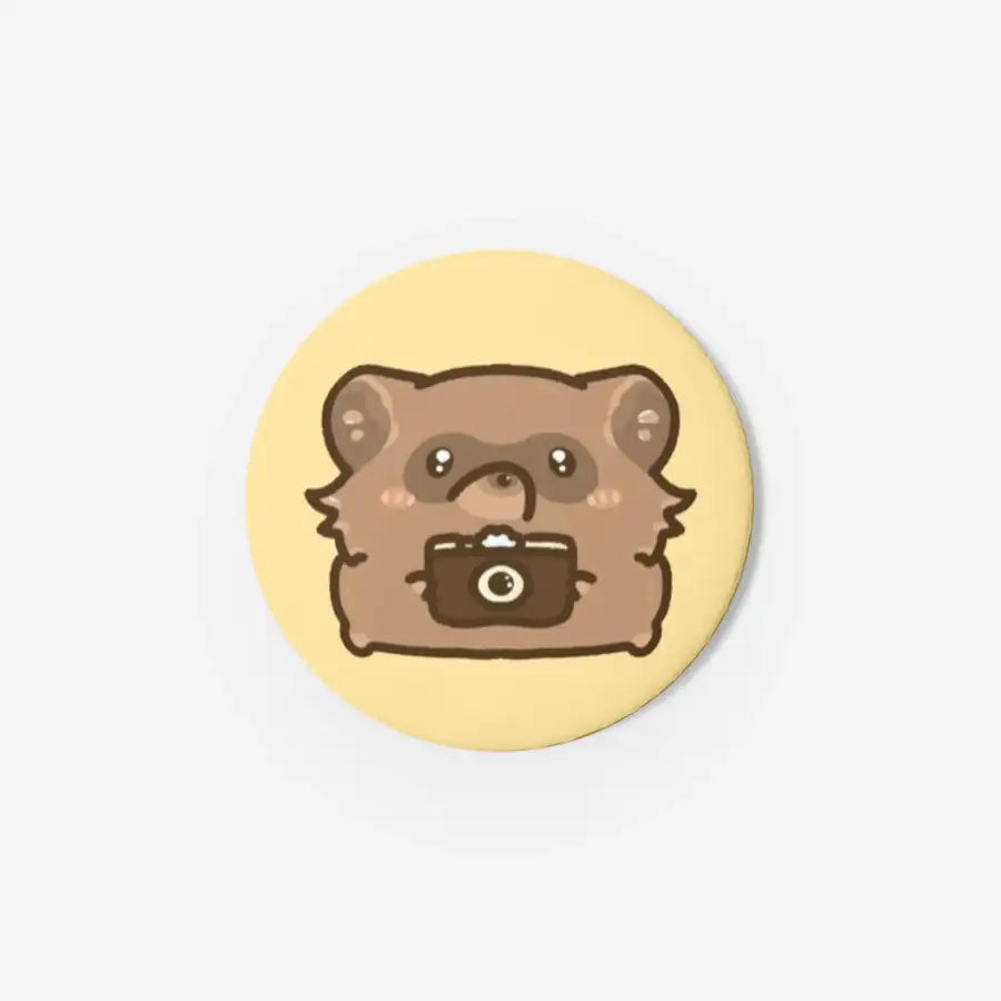 Kong Kong - Racoon Pin Button - Marpple Shop - Pin Button - Harumio
