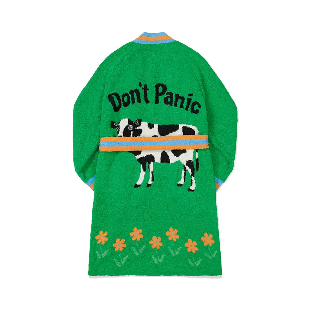 Wiggle Wiggle - Don't Panic Green Lounge Robe - Wiggle Wiggle - Home & Living, Accessories - Harumio