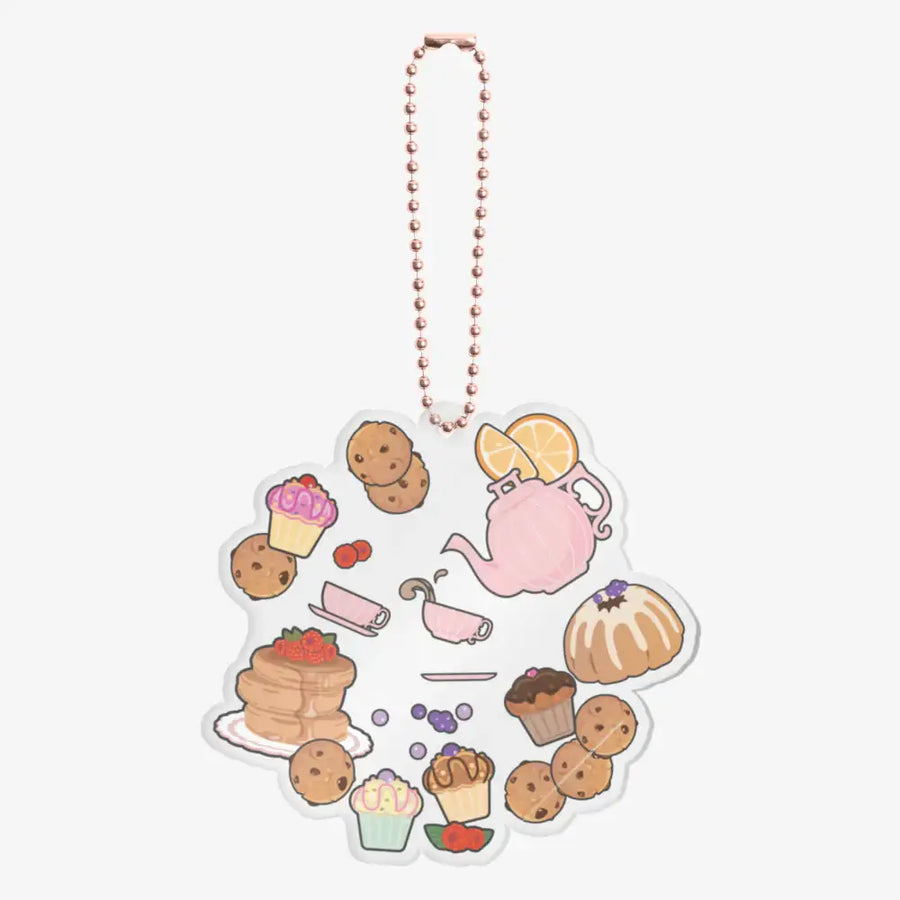 studioAM - Cute Tea Time Acrylic Keyring - Marpple Shop - Keyring - Harumio