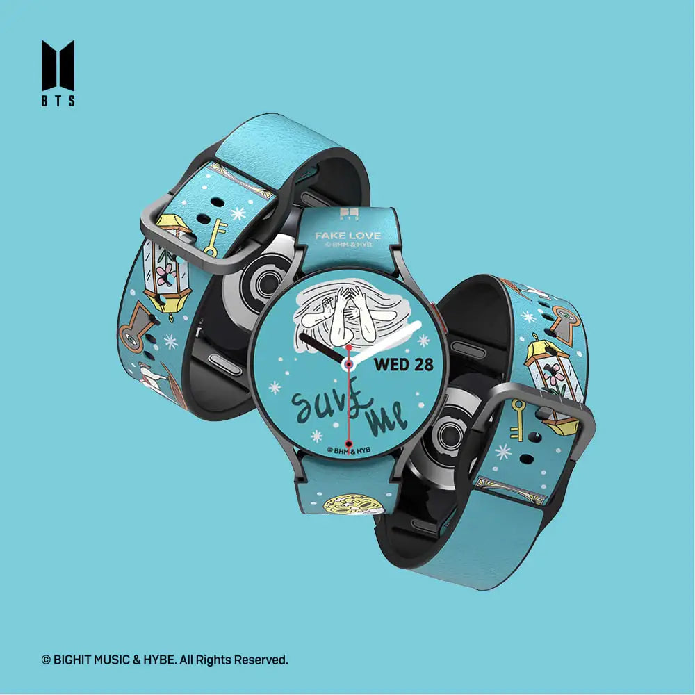 SLBS - BTS Fake Love Music Theme Hybrid Watch Strap (Galaxy Watch6) - SLBS - Home & Living, Accessories - Harumio