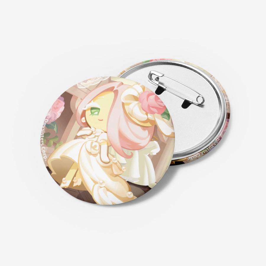 Cookie Run : Kingdom - Wedding Cake Flavor Cookie Pin Button - Cookie Run - Pin Button - Harumio