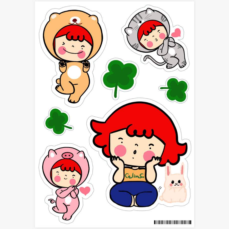 CelinSoo - Clover Ttung Tung Sticker - Marpple Shop - Sticker - Harumio
