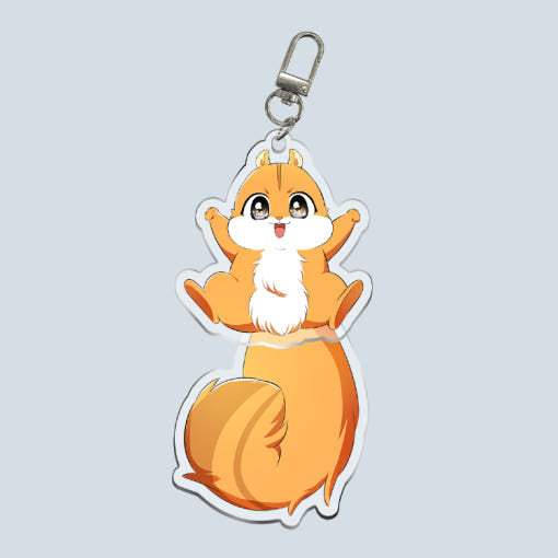 Baby Squirrel is Good at Everything - Beaty Rotating Acrylic Keyring - Daon Webtoon Store - Acrylic Keyring - Harumio
