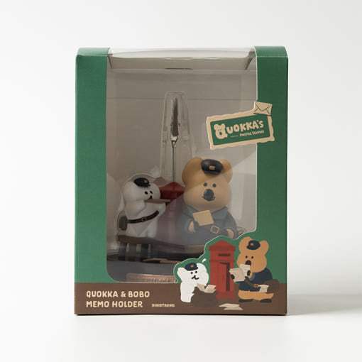 Dinotaeng - Post Office Quokka & Bobo Memo Holder - Line Friends - Memo Holder - Harumio