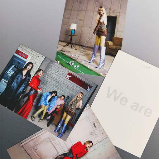 Line Friends - (G)I-DLE Minini Postcard Set - Line Friends - Postcard - Harumio