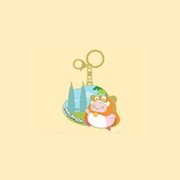 MapleStory 21st Anniversary: Maple Adventure Camp - Twin Tower Tiger Pink Bean Keychain