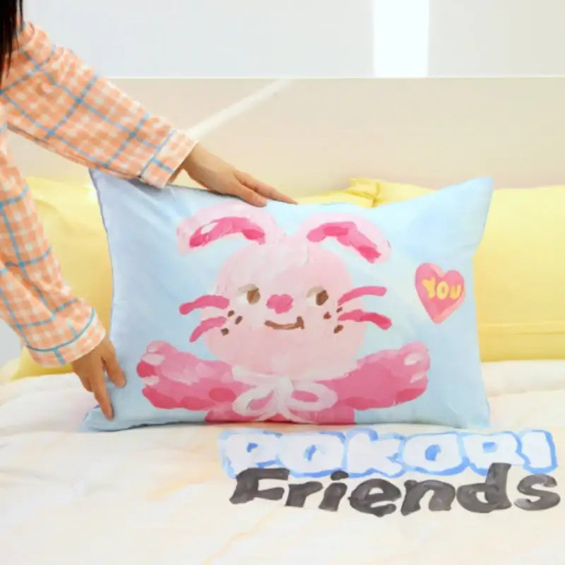 NARA HOME DECO X Pokori Friends - Pure Cotton Pillow Cover - NARA HOME DECO - Pillow Cover - Harumio