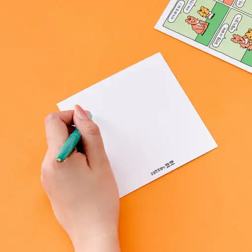 Coco the Timid Tiger - 4-Cut Story Postcard - Webtoon Friends - Postcard - Harumio