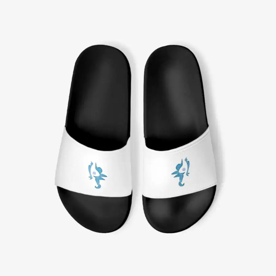 Luna Moon - Blue on Pattern Slippers - Marpple Shop - Slippers - Harumio