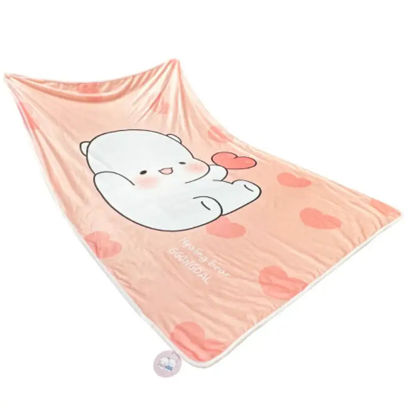 Ggongdal x Artrank - Healing Bear Blanket - ARTRANK - Blankets - Harumio
