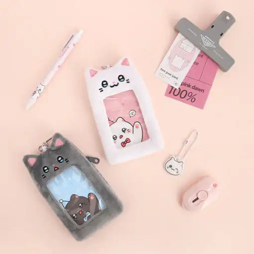 Meow Man - Plush Photocard Holder - Webtoon Friends - Photocard - Harumio