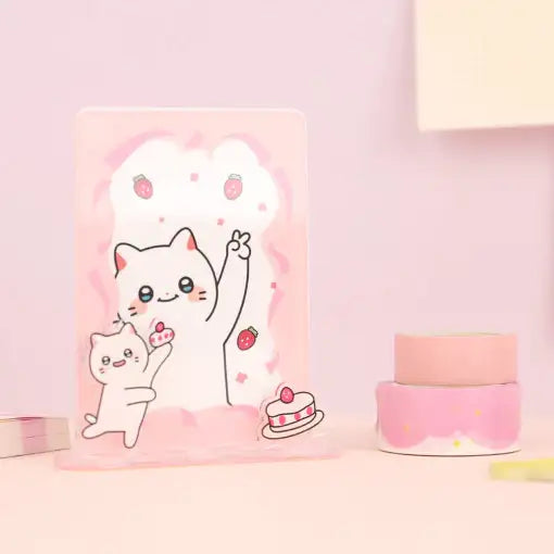 Meow Man - Acrylic Photocard Holder - Webtoon Friends - Acrylic Holder - Harumio